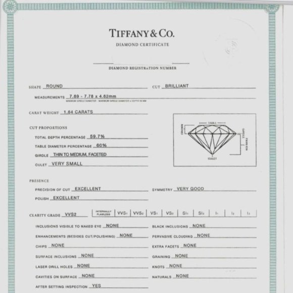 Tiffany & Co. Schlumberger Buds Round Brilliant Engagement Ring with a Diamond - Picture 10 of 11